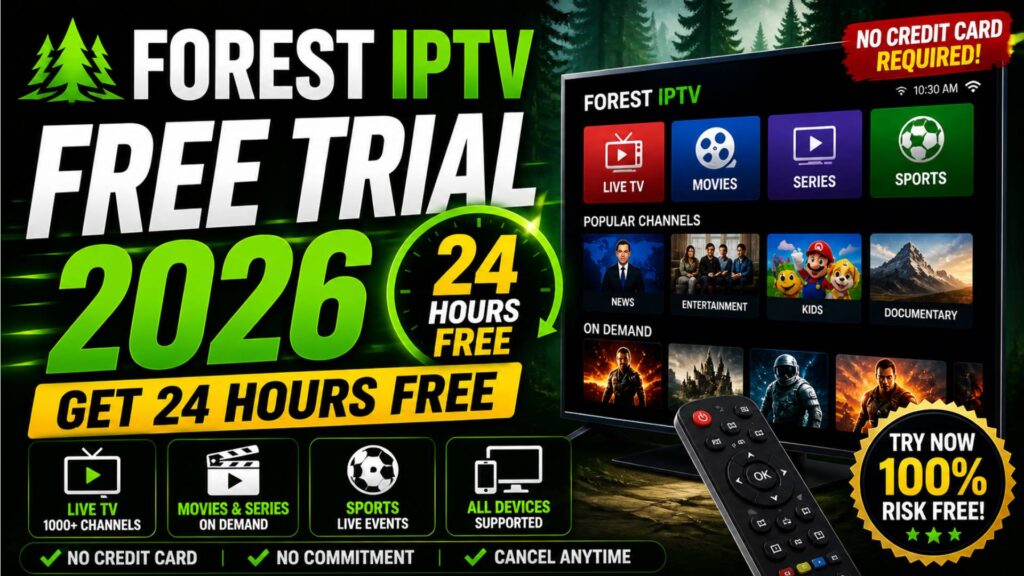 Forest IPTV Free Trial 2026 — Get 24 Hours Free