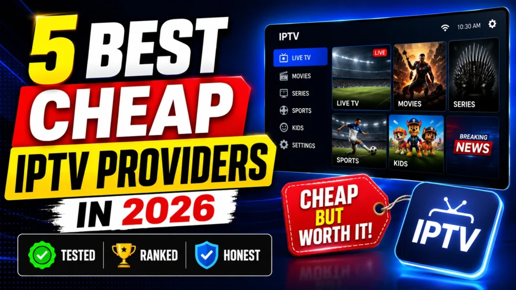 5 Best Cheap IPTV Providers in 2026: Tested, Ranked and Honest 4 5 Best Cheap IPTV Providers in 2026: Tested, Ranked and Honest