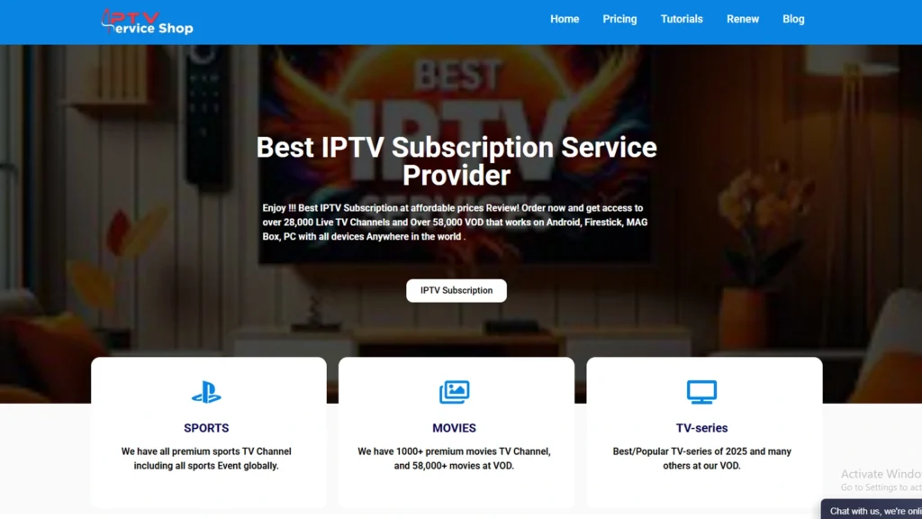 IPTV Service Shop — Widest Channel Selection at a Cheap Price