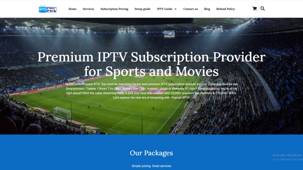 ProPack IPTV — Best Cheap IPTV for Sports