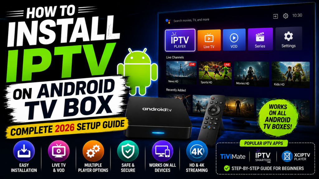 How to Install IPTV on Android TV Box Complete 2026 Setup Guide