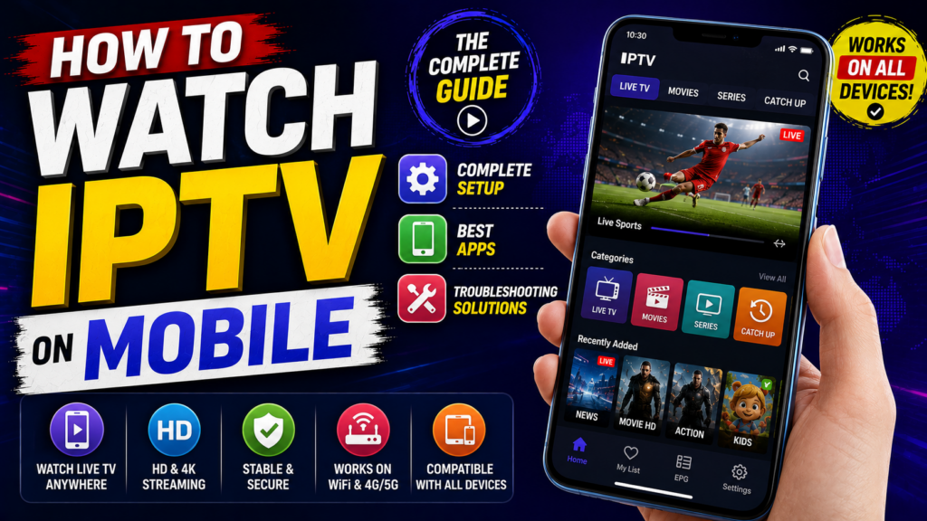 How to Watch IPTV on Mobile The Complete Setup, App, and Troubleshooting Guide